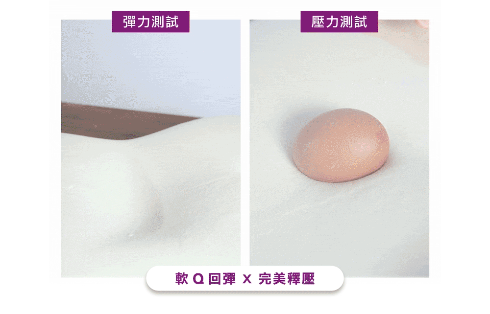 彈力測試 壓力測試 軟 Q 回彈 X 完美釋壓