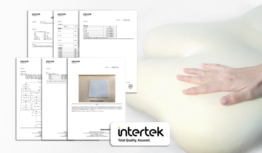 Intertek 無毒認證通過
